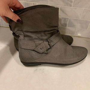 Grey booties